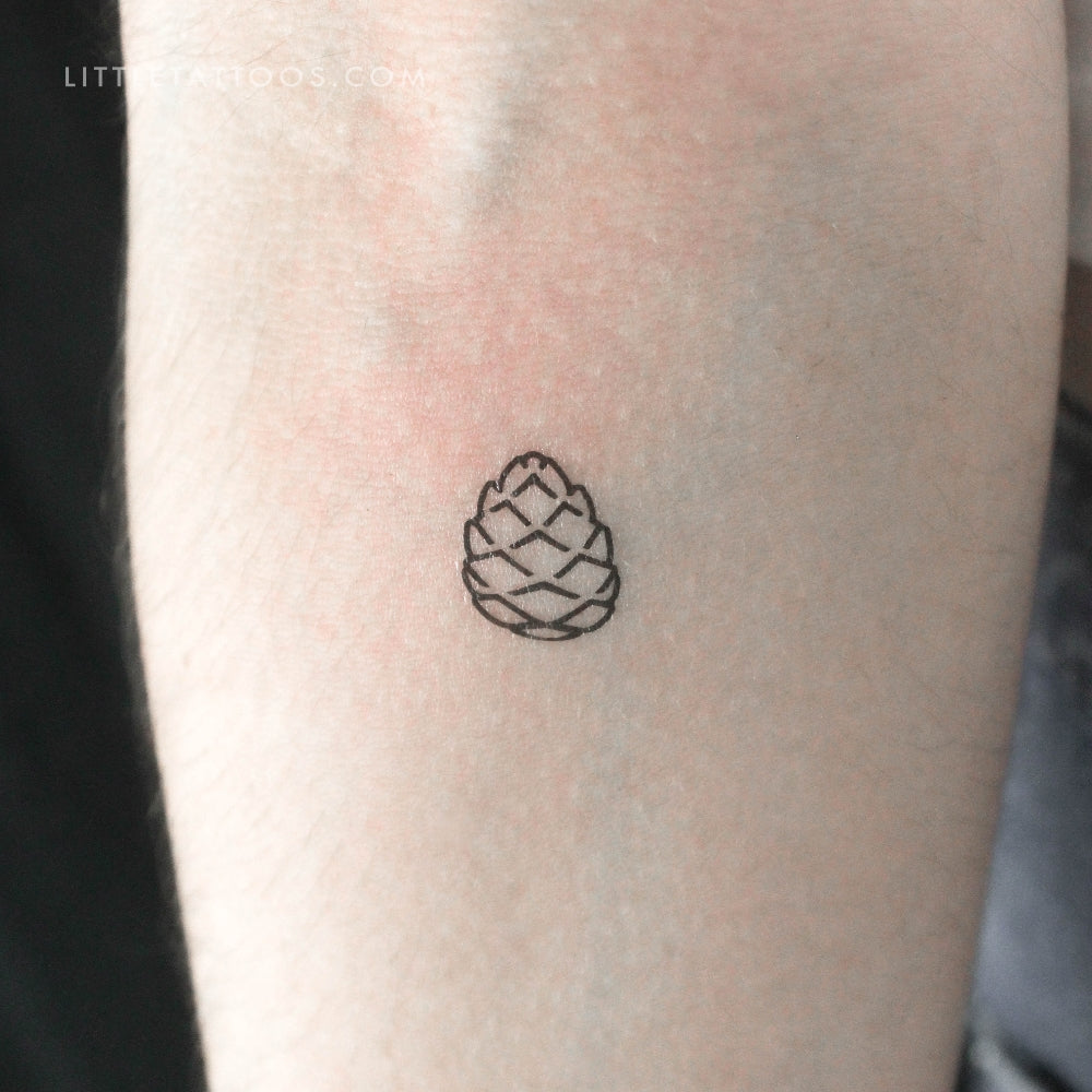 Tatuaje temporal de piña pequeña - Juego de 3