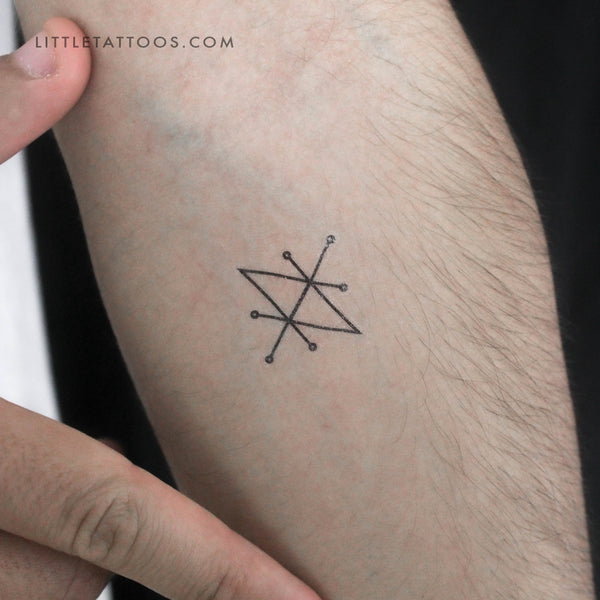 Sigil Of Saturn Temporary Tattoo - Set of 3