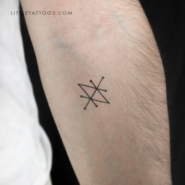 Sigil Of Saturn Temporary Tattoo - Set of 3