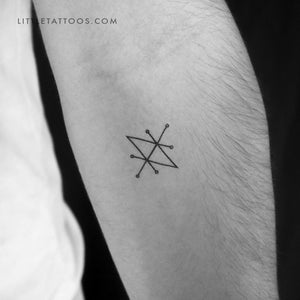 Sigil Of Saturn Temporary Tattoo - Set of 3