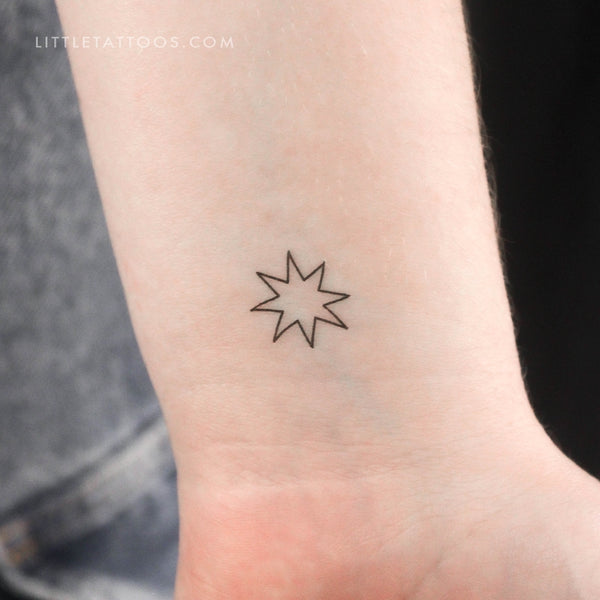 Ishtar Star Temporary Tattoo - Set of 3