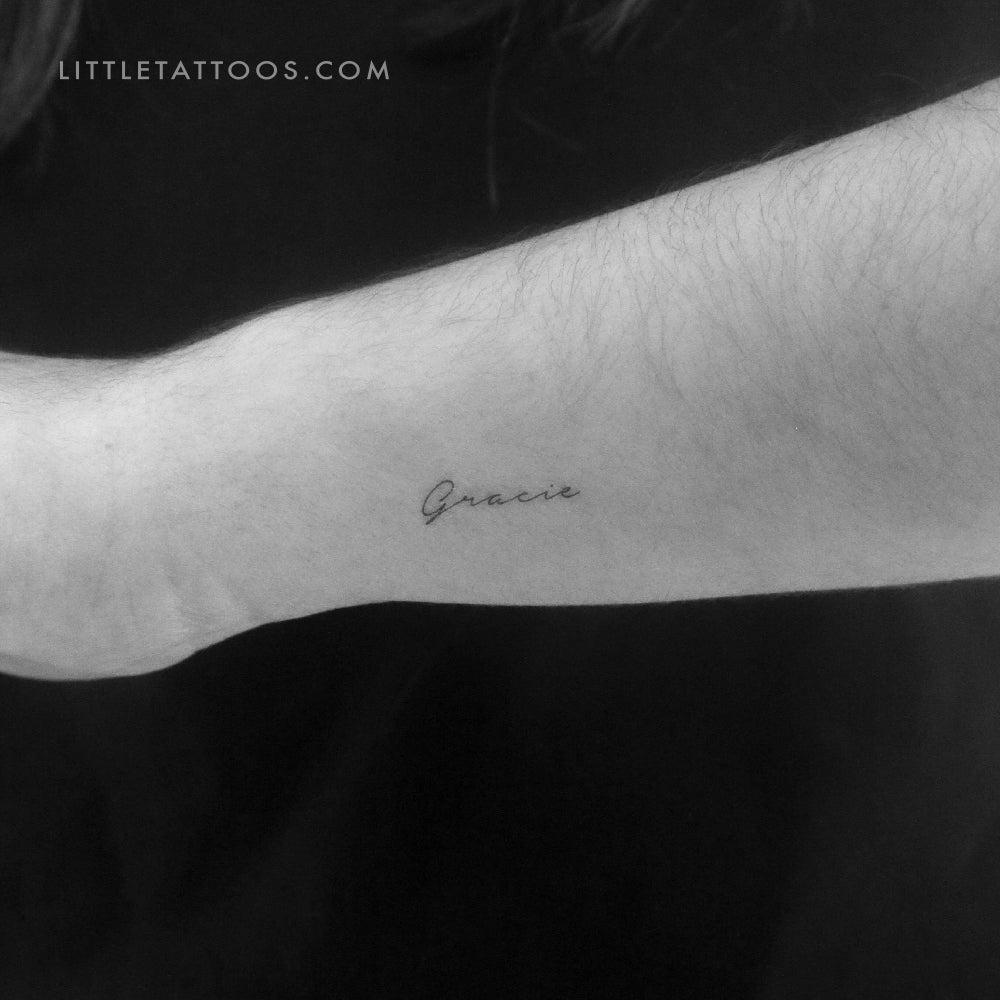 Gracie Temporary Tattoo - Set of 3
