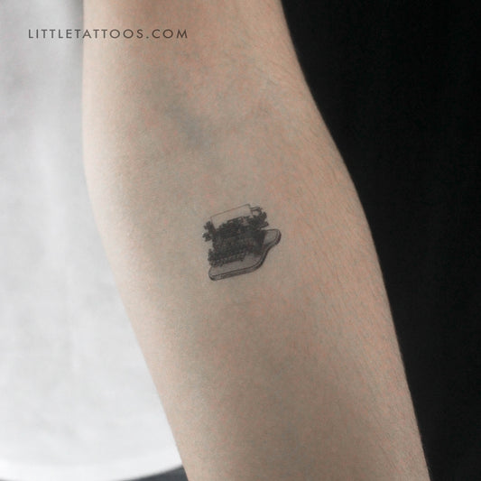 Tatuaje temporal de máquina de escribir - Juego de 3