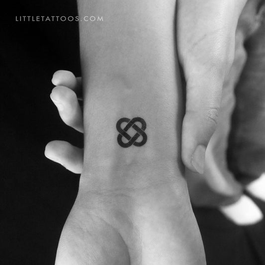 Little Celtic Love Knot Temporary Tattoo - Set of 3