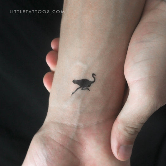 Tatuaje temporal de avestruz - Juego de 3