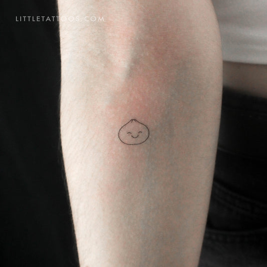 Smiley Dumpling Temporary Tattoo - Set of 3
