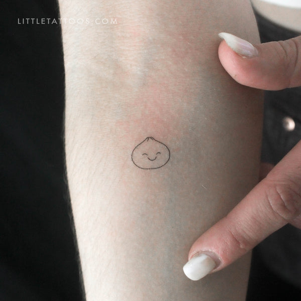 Smiley Dumpling Temporary Tattoo - Set of 3