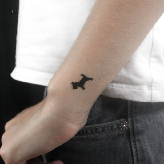 Tatuaje temporal de terrier escocés - Juego de 3
