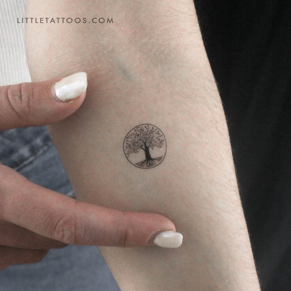 Small Tree Of Life Temporary Tattoo - Set of 3