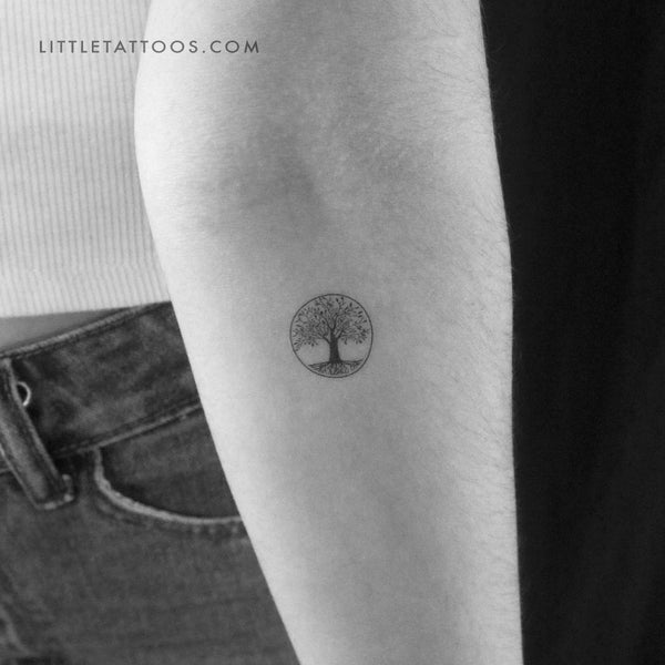 Small Tree Of Life Temporary Tattoo - Set of 3