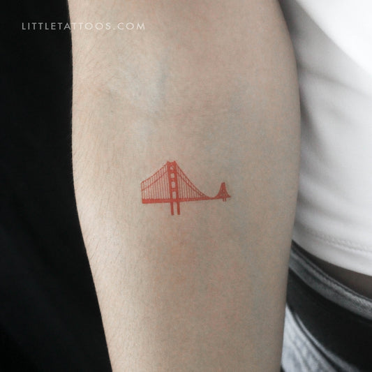 Tatuaje temporal del puente Golden Gate (juego de 3)