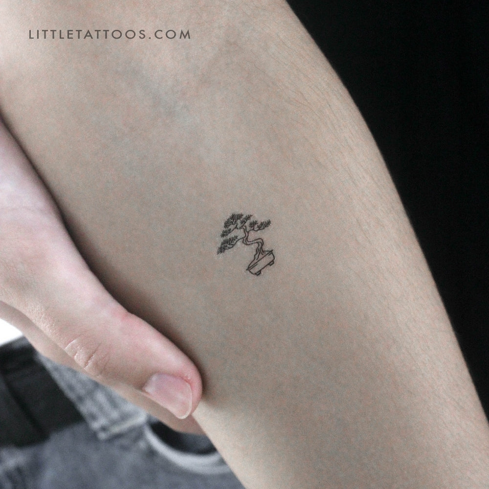 Little Bonsai Temporary Tattoo - Set of 3