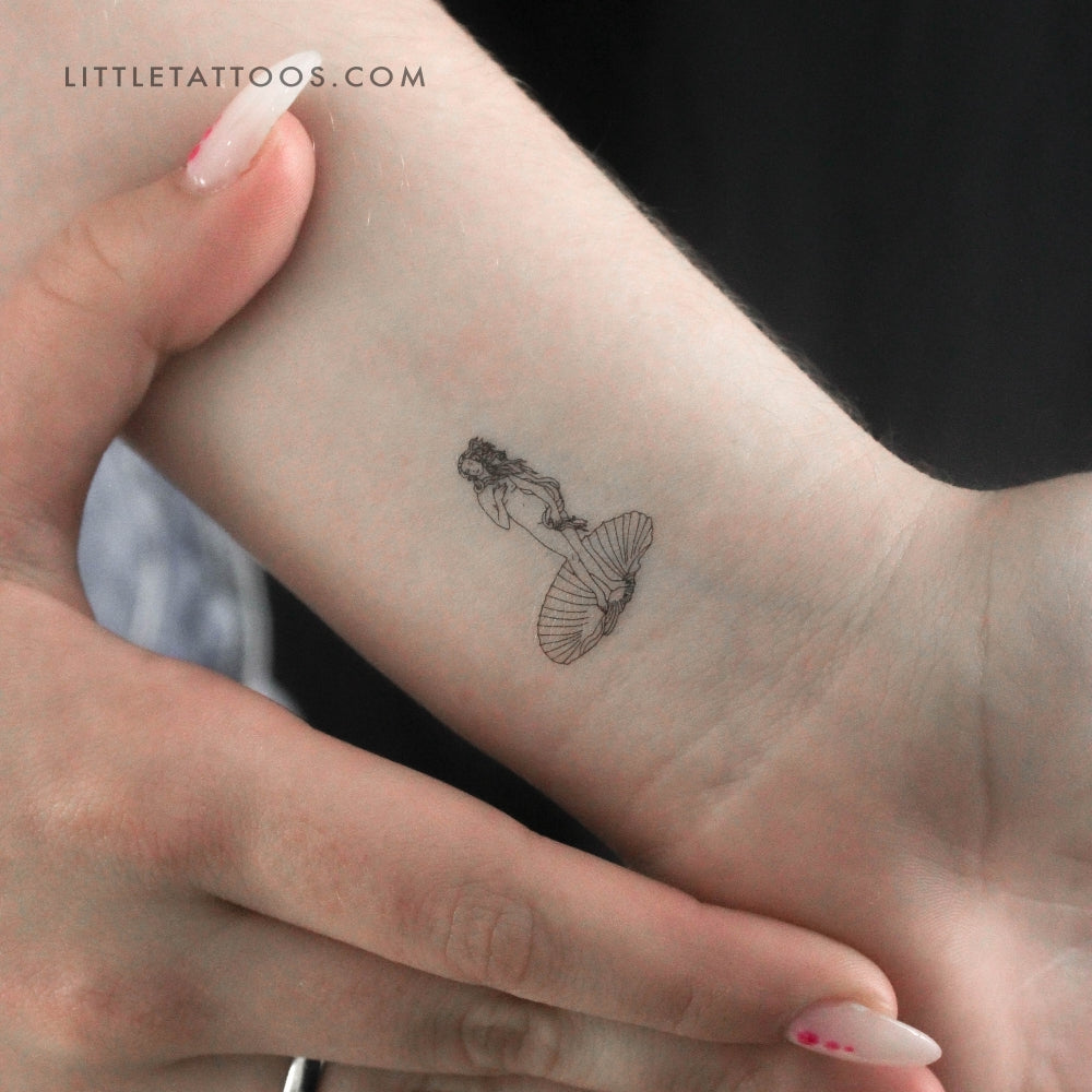 Tatuaje temporal de la Venus de Botticelli (juego de 3)