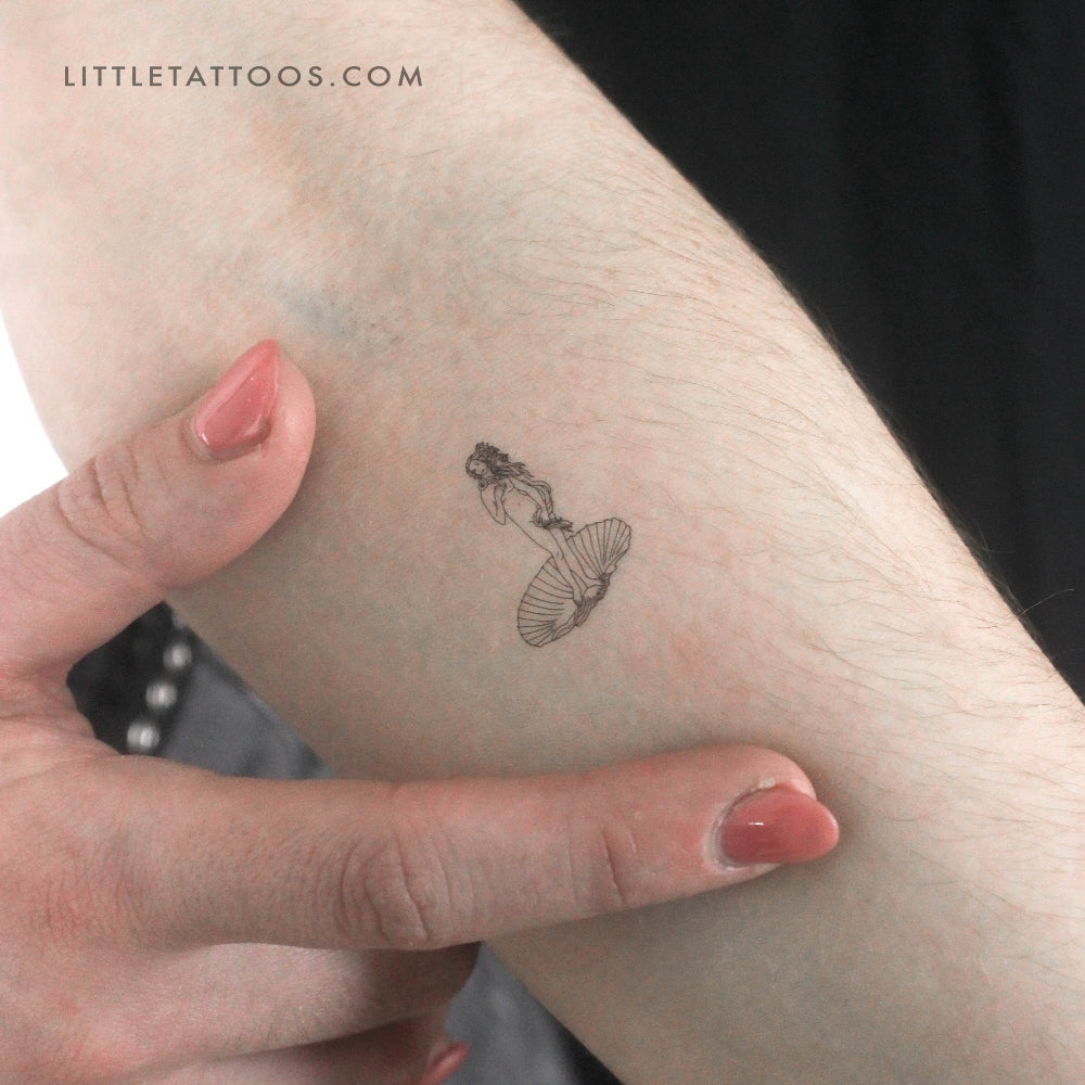 Tatuaje temporal de la Venus de Botticelli (juego de 3)