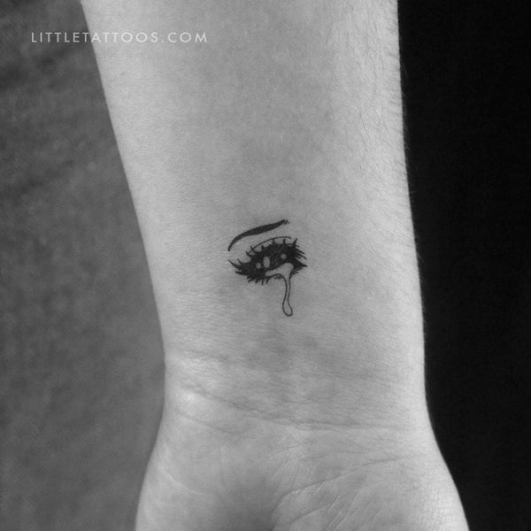 Small Crying Eye By Tukoi Temporary Tattoo - Set of 3