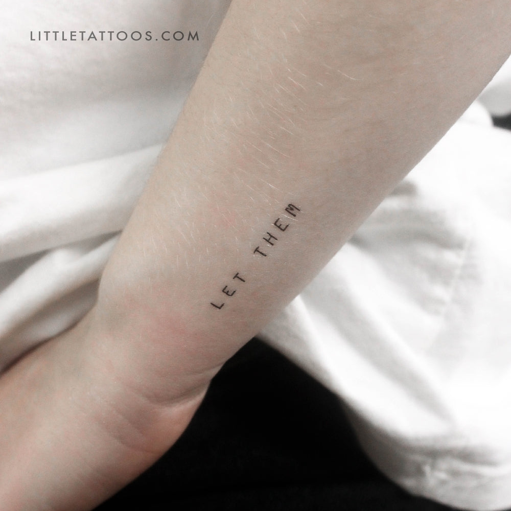 Uppercase Let Them Temporary Tattoo - Set of 3