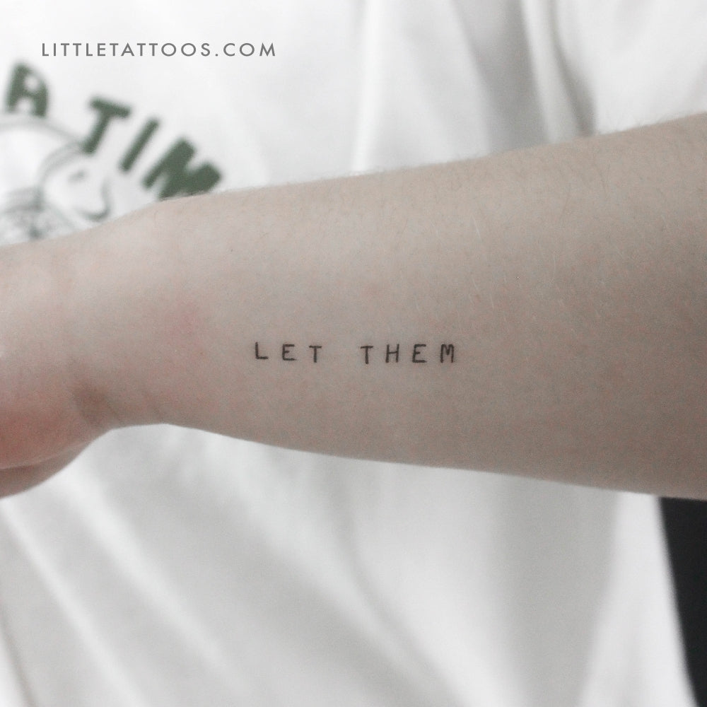 Uppercase Let Them Temporary Tattoo - Set of 3