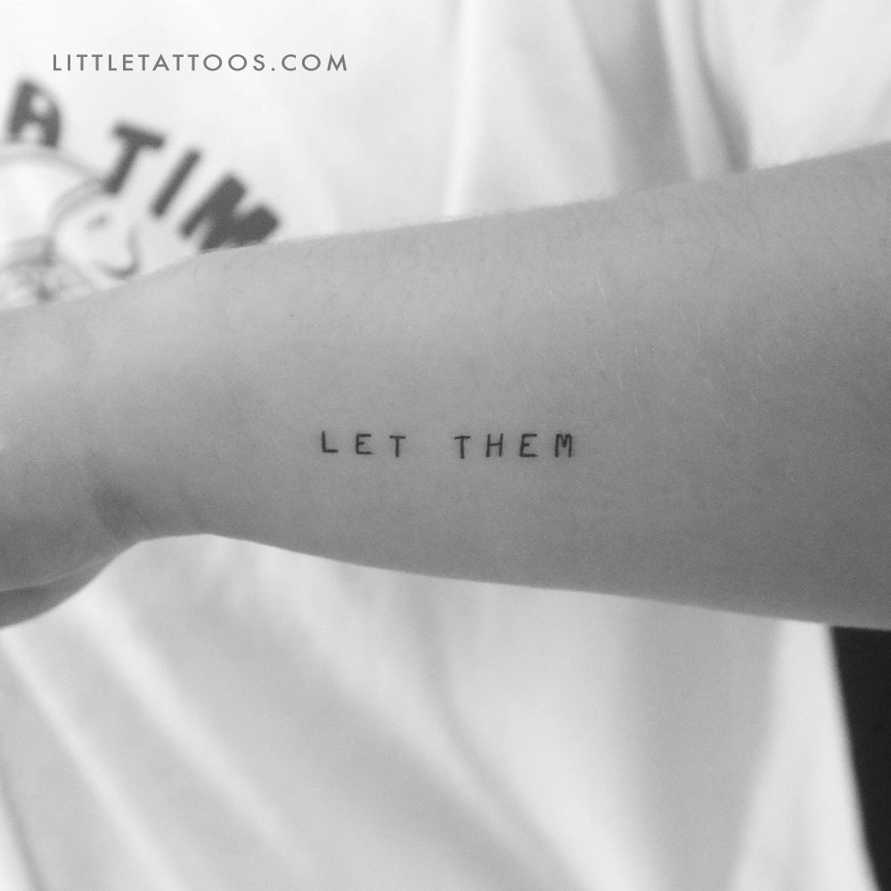 Uppercase Let Them Temporary Tattoo - Set of 3
