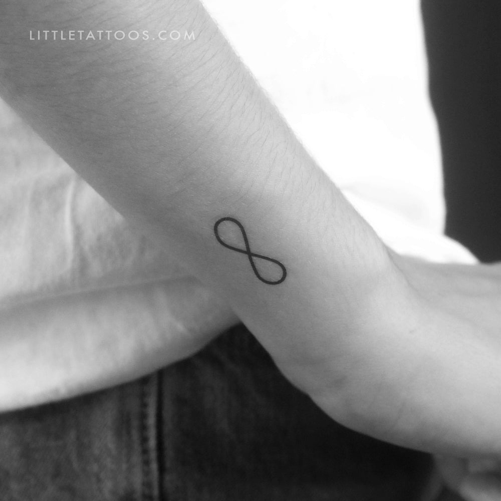 Bold Infinity Symbol Temporary Tattoo - Set of 3