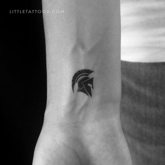 Tatuaje temporal de casco espartano (juego de 3)