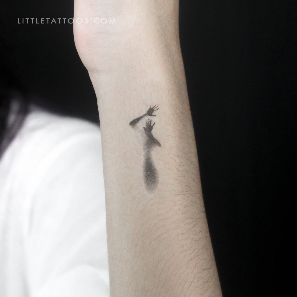 Tatuaje temporal de silueta humana - Juego de 3