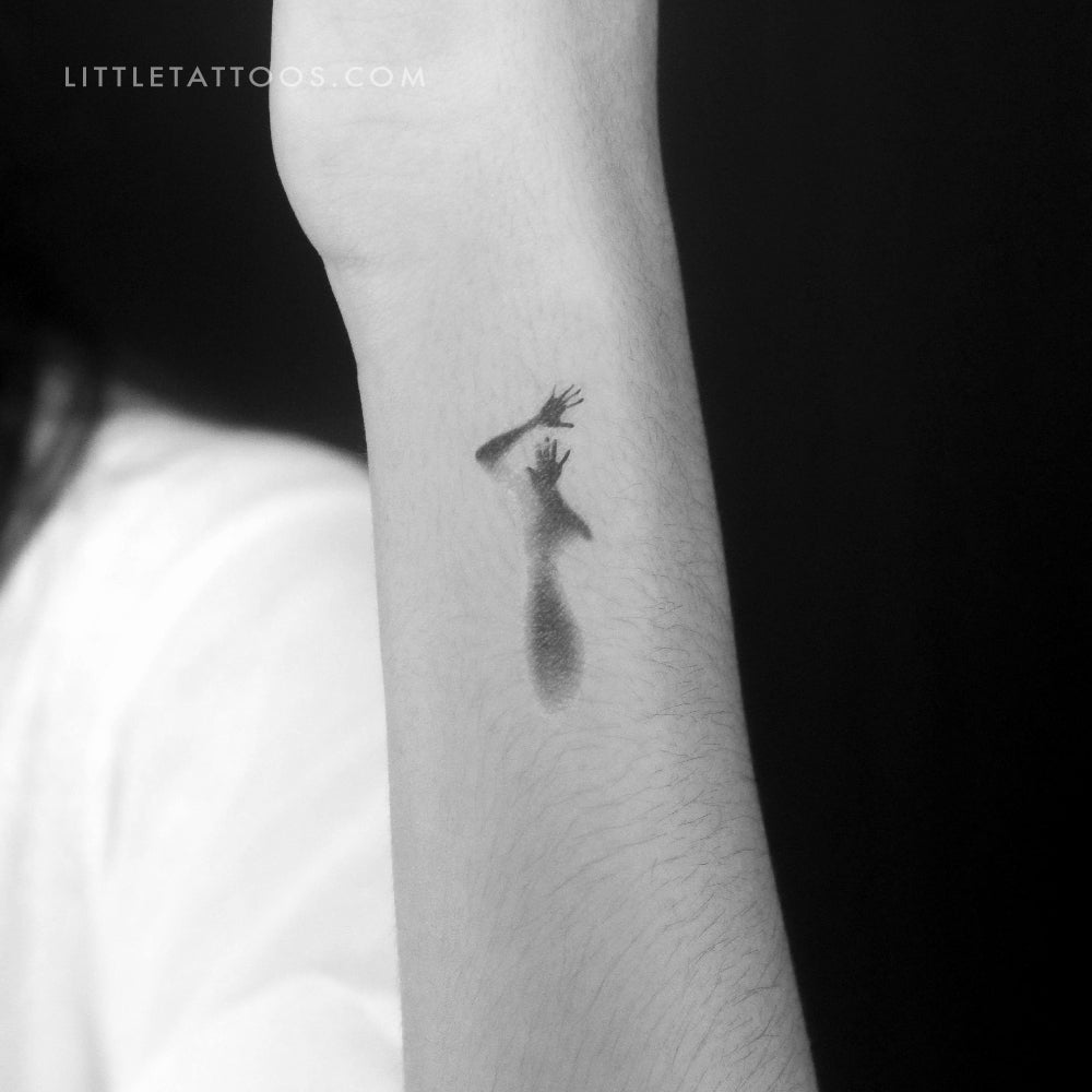 Tatuaje temporal de silueta humana - Juego de 3
