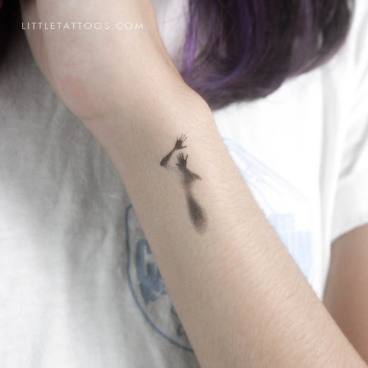 Tatuaje temporal de silueta humana - Juego de 3