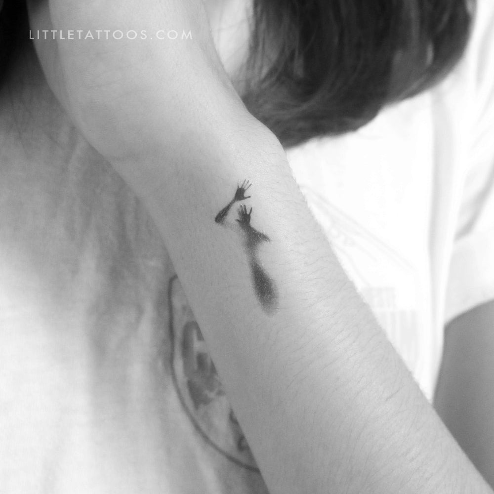 Tatuaje temporal de silueta humana - Juego de 3