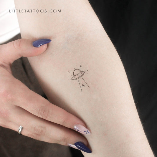 UFO Abduction Temporary Tattoo - Set of 3