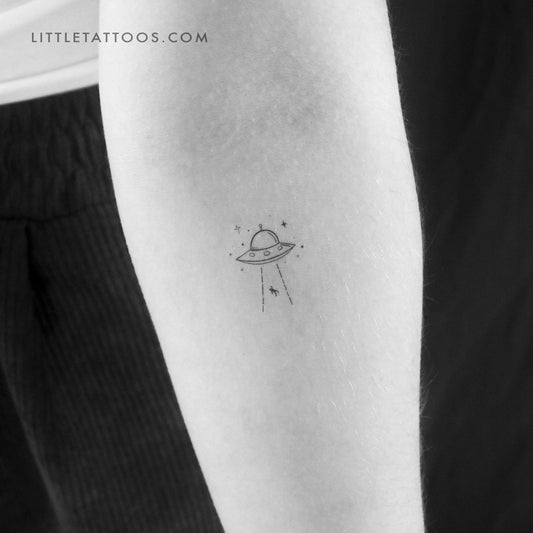 UFO Abduction Temporary Tattoo - Set of 3