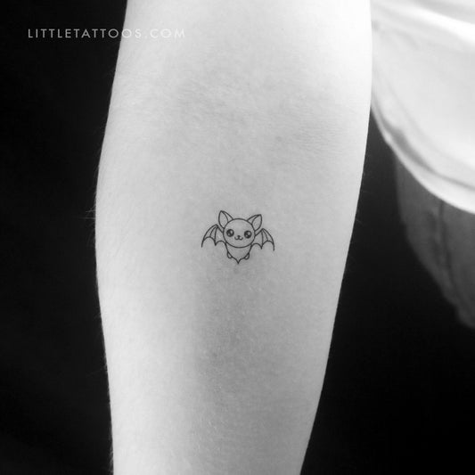 Tatuaje temporal de murciélago pequeño - Juego de 3