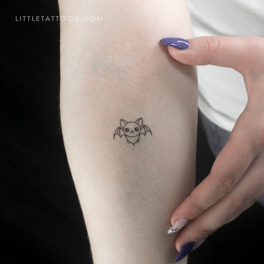 Tatuaje temporal de murciélago pequeño - Juego de 3