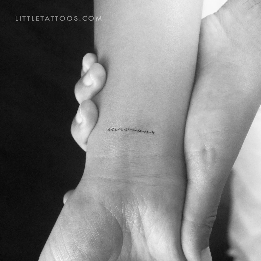 Survivor Temporary Tattoo - Set of 3