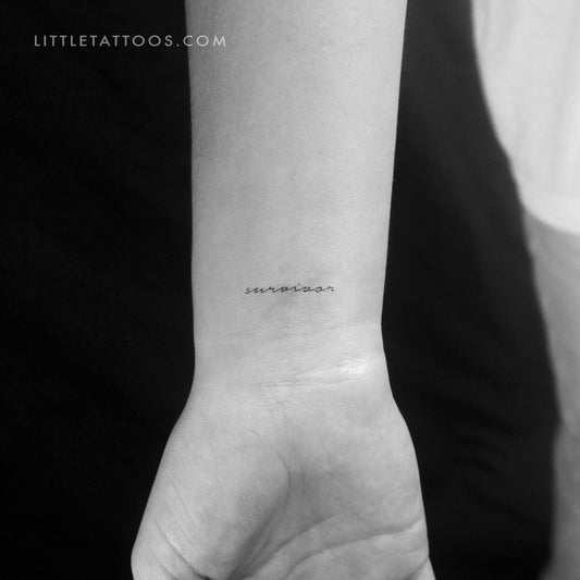 Survivor Temporary Tattoo - Set of 3