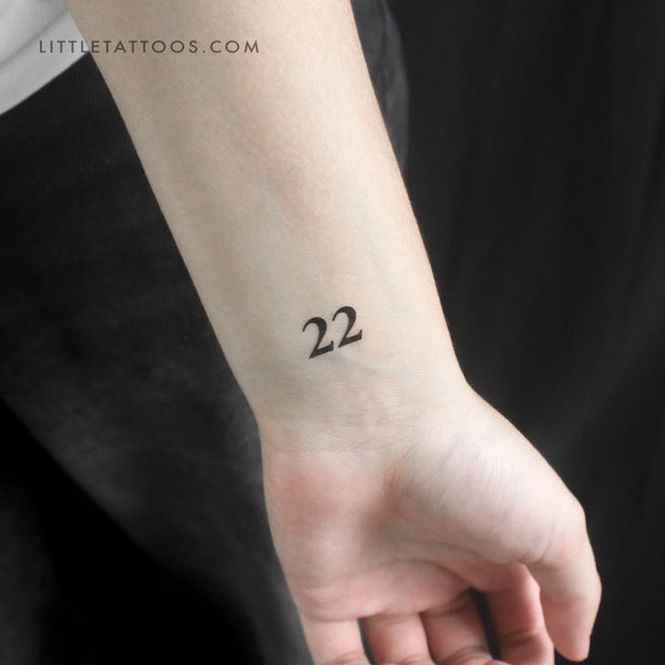 22 Temporary Tattoo - Set of 3