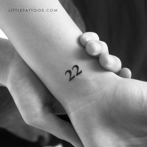 22 Temporary Tattoo - Set of 3