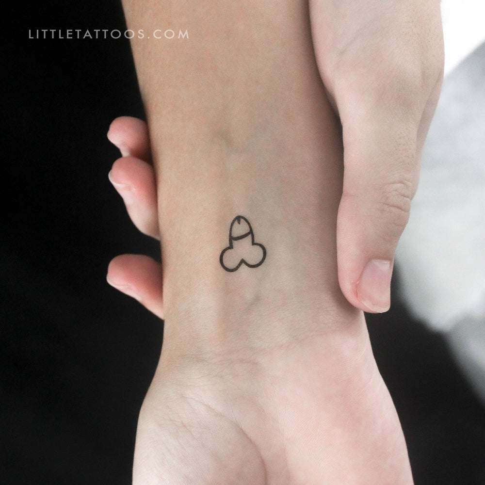 Little Penis Temporary Tattoo - Set of 3
