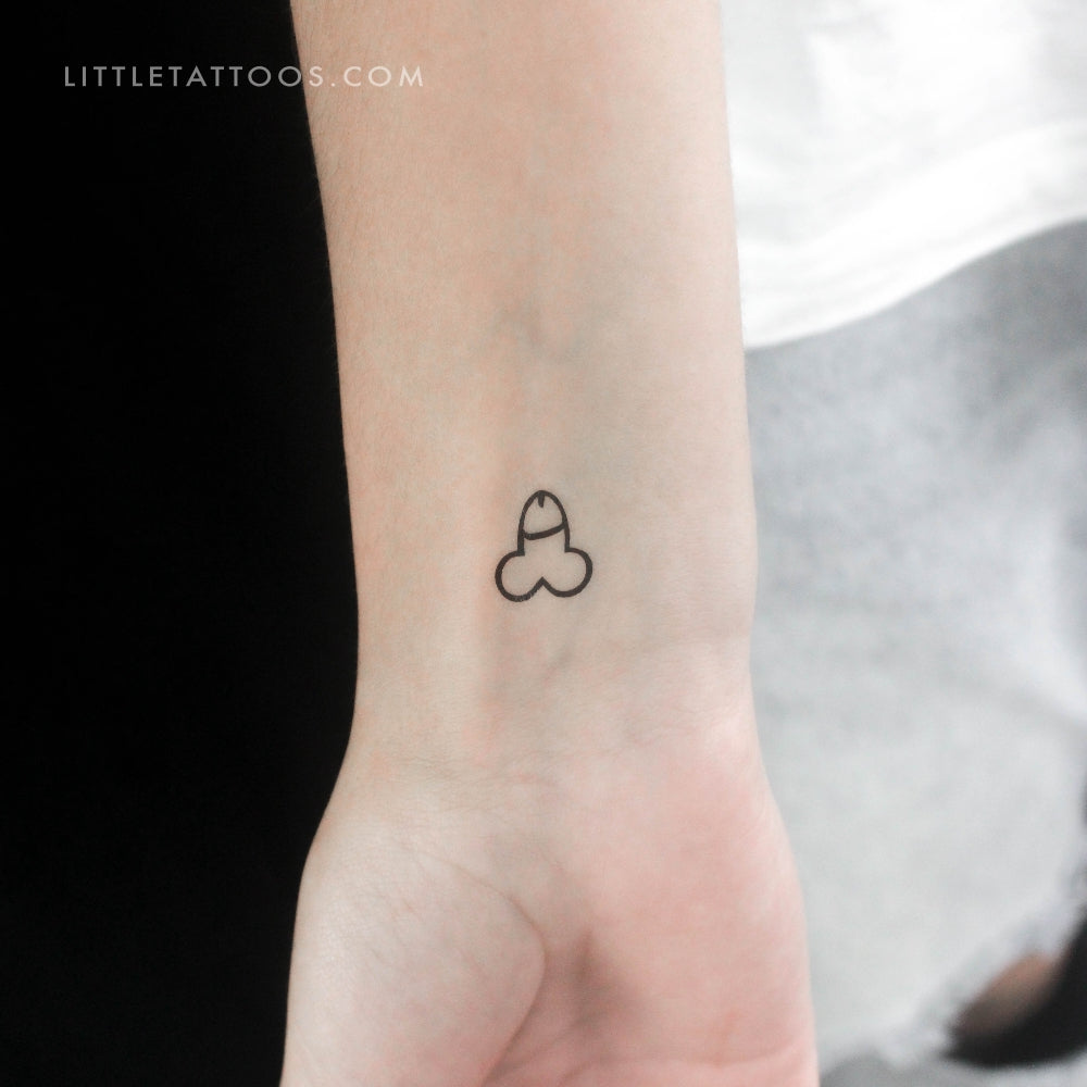 Little Penis Temporary Tattoo - Set of 3