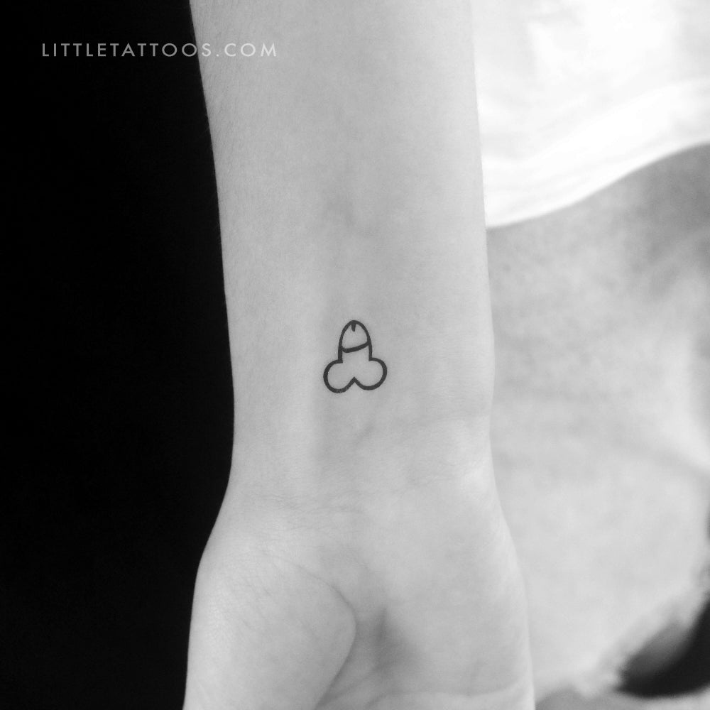 Little Penis Temporary Tattoo - Set of 3
