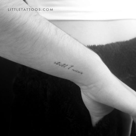 Tatuaje temporal pequeño "Still I Rise" (juego de 3)
