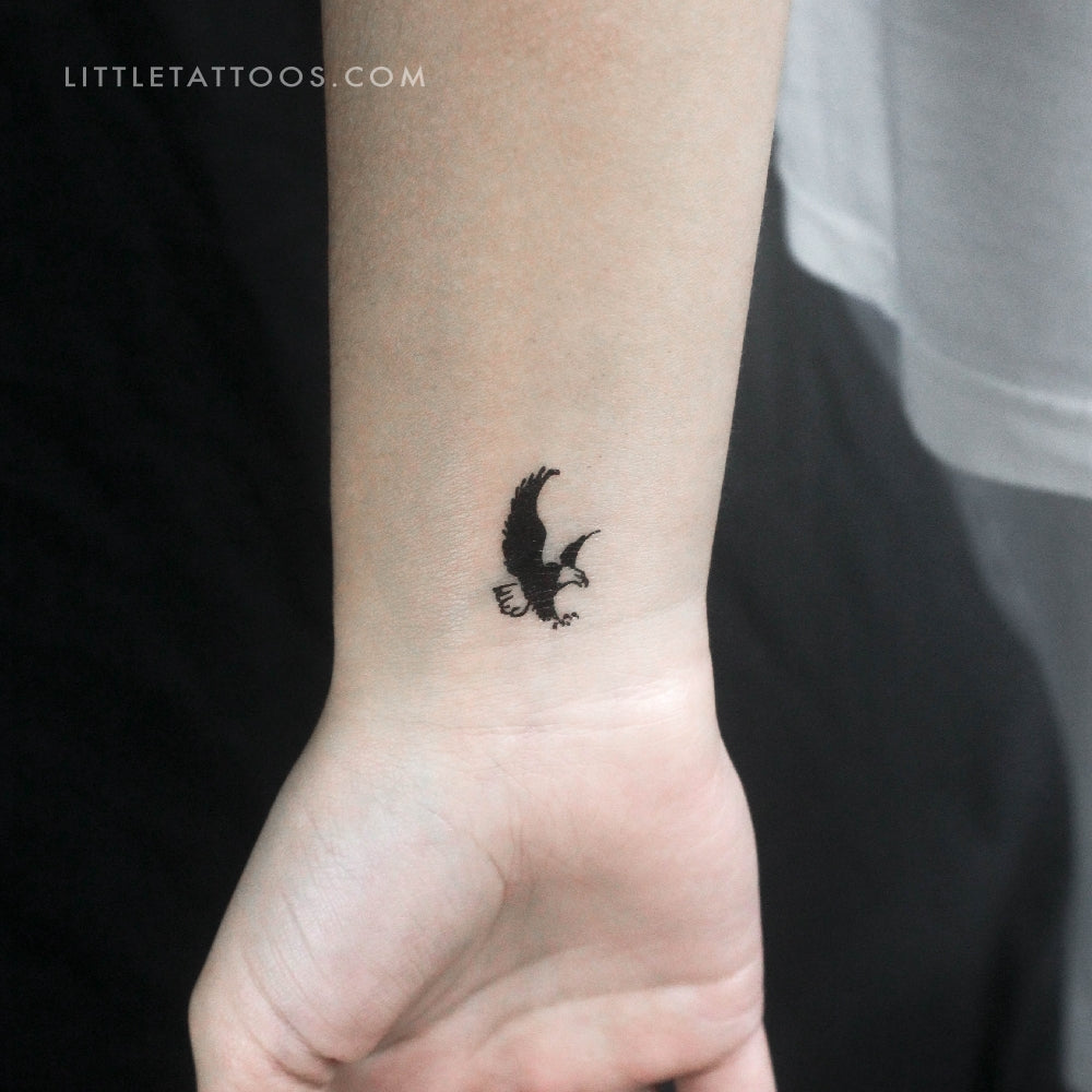 Bald Eagle Temporary Tattoo - Set of 3