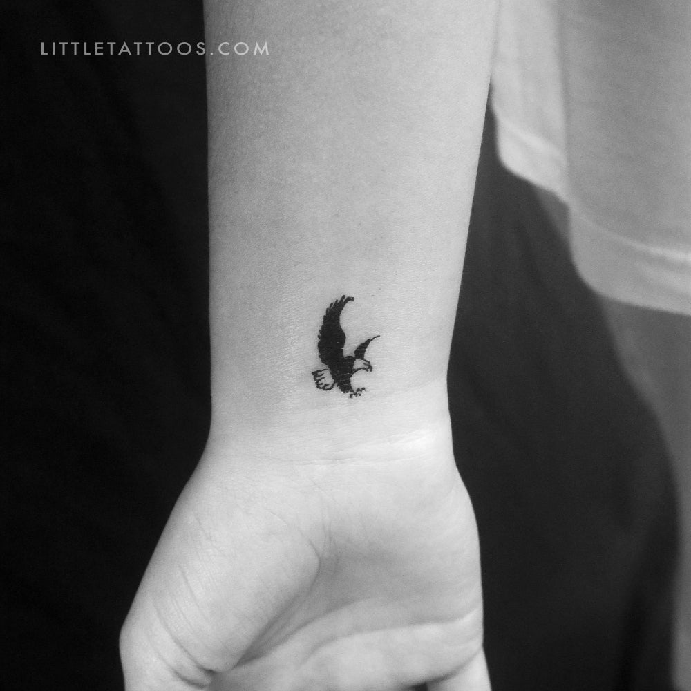 Bald Eagle Temporary Tattoo - Set of 3