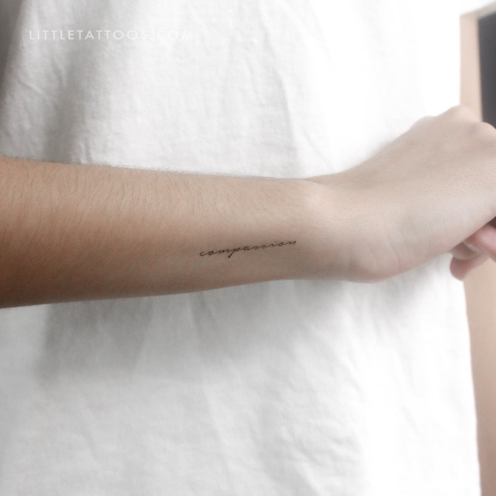 Tatuaje temporal de compasión - Juego de 3