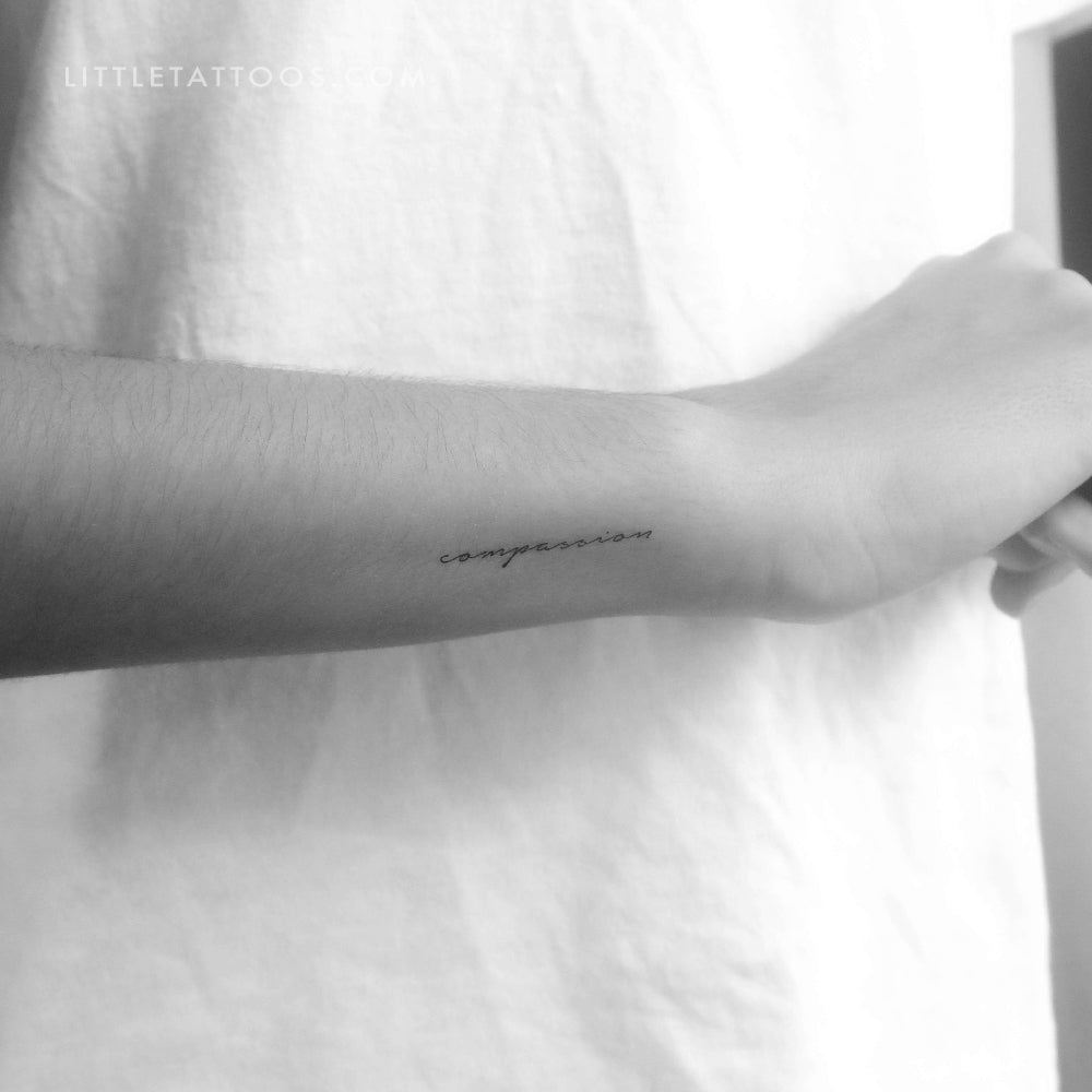 Tatuaje temporal de compasión - Juego de 3