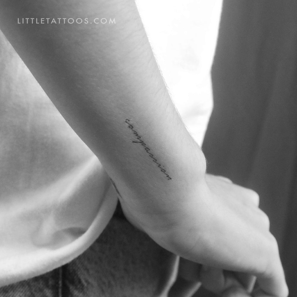 Tatuaje temporal de compasión - Juego de 3