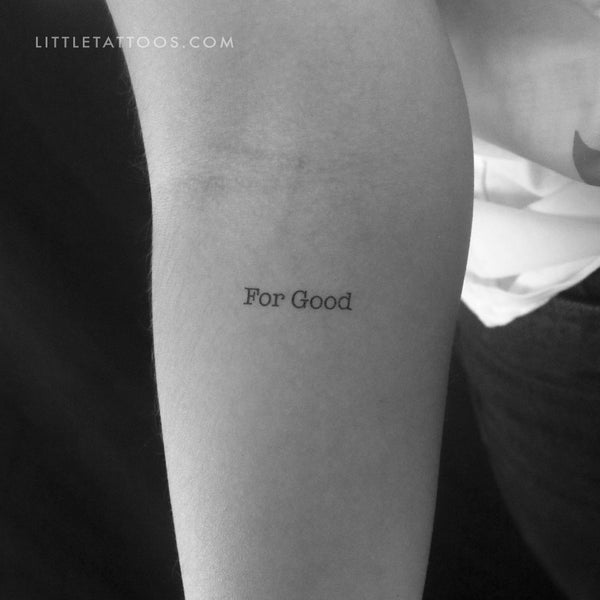 For Good Temporary Tattoo - Set of 3