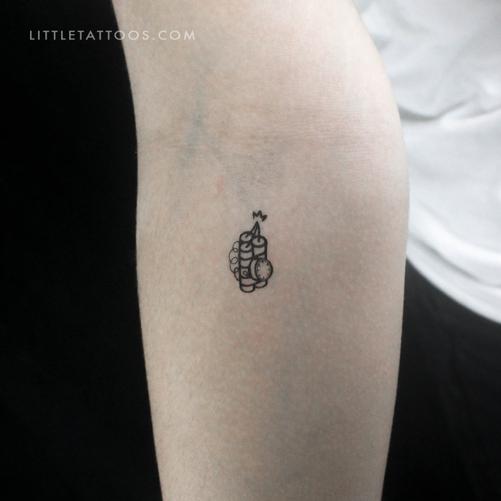 Time Bomb Temporary Tattoo - Set of 3