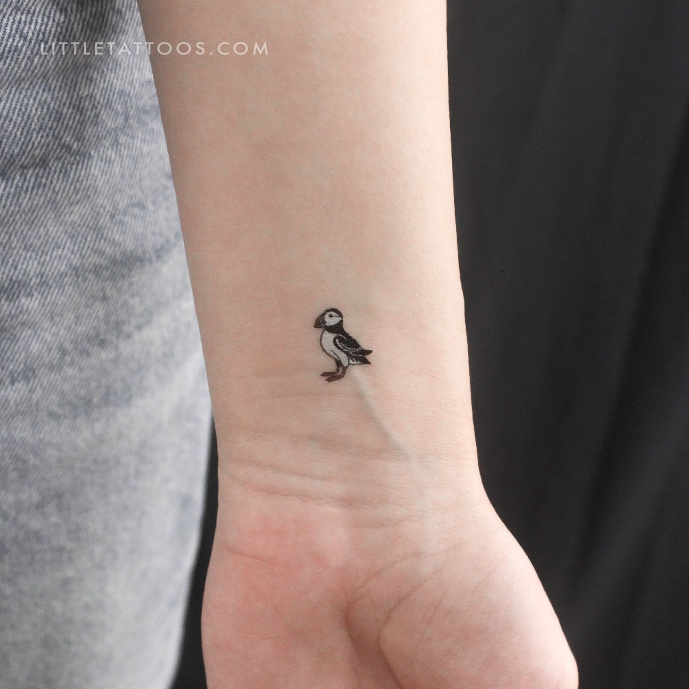Little Puffin Temporary Tattoo - Set of 3