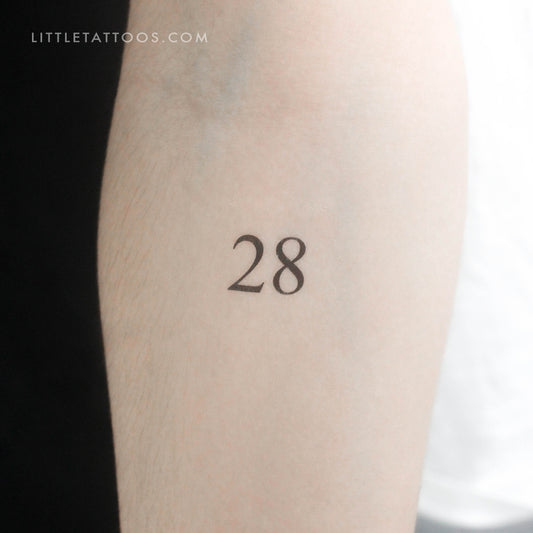 28 Temporary Tattoo - Set of 3