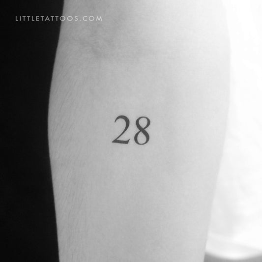 28 Temporary Tattoo - Set of 3